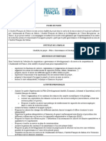 Fiche de Poste Cheffe - de - Mission - Projet DUE