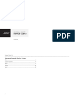 Device Codes: Universal Remote