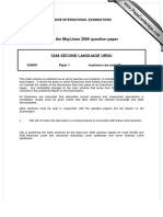 MARK SCHEME For The May/June 2006 Question Paper: University of Cambridge International Examinations GCE O Level