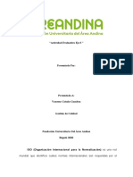 "Actividad Evaluativa Eje 3 " Gestión de Calidad