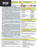 Teen Spending 11th Grade Test On Consumerism Tests - 92052