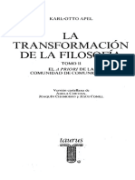 Apel Karl Otto - La Transformacion de La Filosofia PDF