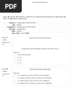 Task 3 - Reading and Listening Quiz1