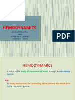 Hemodynamics: DR Axelle Saverettiar Mbbs Physiology Department SSR Medical College