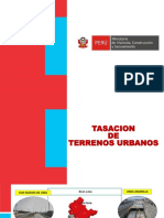 TASACION DE TERRENOS URBANOS - Ing. Edgar Pinedo PDF