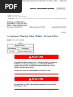 Accumulator Charging Valve (Brake) - Test and Adjust PDF