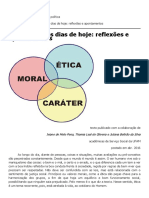 A Ética para Os Dias de Hoje - Reflexões e Apontamentos - Sabedoria Política