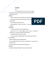 Channels of Administration: 1. The ORAL Route: (P.O.)