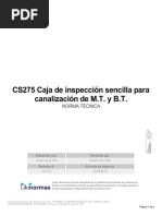 CS275 Caja de Insp Sencilla Canalizacion MT y BT PDF