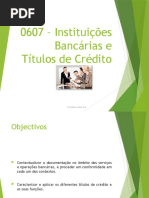 67 Instituioes Bancarias e Titulos de Credito