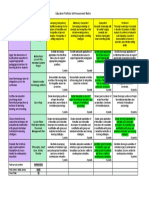 Portfolio Self Assessment Matrix 3