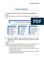 Risk Analysis in Capital Budgeting PDF