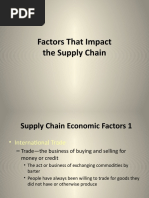 Factors That Impact The Supply Chain