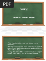 Pricing: Prepared By: Karoline L. Palparan