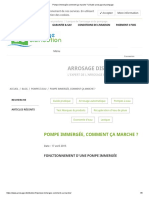 Pompe Immergée Comment Ça Marche - Guide Arrosage Et Pompage PDF