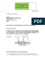 ACUERDO MUNICIPAL PDM SANCIONADO La Calera 2020 2023