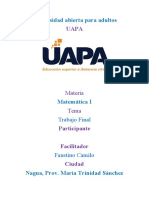 Trabajo Final de Matemáticas Basica