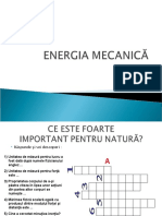 Energia Mecanica - RECAPITULARE CLASA 7