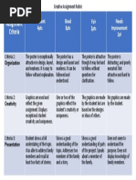 Family Tree Creative Rubric Assignment