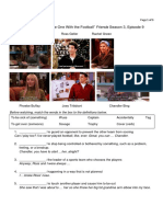 Friends TV Episode Worksheet