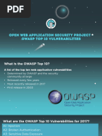 Open Web Application Security Project - Owasp Top 10 Vulnerabilities