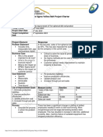 This Study Resource Was: Six Sigma Yellow Belt Project Charter