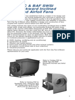 BC & Baf Swsi Backward Inclined and Airfoil Fans: Bulletin 300 3