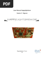 User Manual Happylightshow Vectra C / Signum