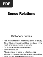 Sense Relations-1