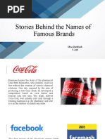 Stories Behind The Names of Famous Brands