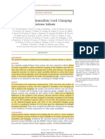 Delayed Versus Immediate Cord Clamping in Preterm Infants: Original Article