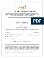 Labour Law II Kle Notes PDF