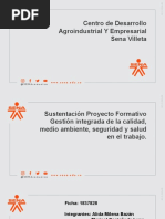 Exposicion Proyecto Formativo Ancianato