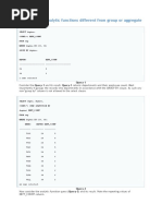 How Are Analytic Functions Different From Group or Aggregate Functions?