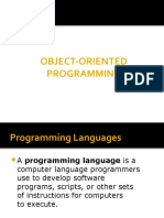 Object-Oriented Programming