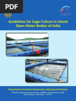 Guidelines For Cage Culture in Inland Open Water Bodies of India