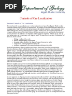 Controls of Ore Localization PDF