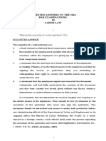 Suggested Answers To The 2016 Bar Examinations IN Labor Law: What Are The Requisites of A Valid Quitclaim? (5%)