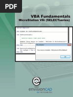 MicroStation VBA Fundamentals - MicroStation V8i - EnvisionCAD PDF