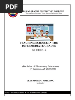 Teaching Science in The Intermediate Grades: Module - 4