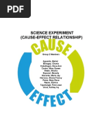 Science Experiment (Cause-Effect Relationship) : Group 2 Members