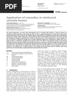 Application of Nanosilica in Reinforced Concrete Beams: Structures and Buildings