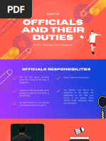 Badminton Officials and Their Duties