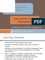 Lecture 10 - Sales and Key Account Management