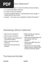 What Is A Mission Statement?