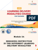 LDM Module 3A Lesson 3 Guiding and Monitoring Learners in Different LDMs