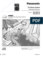 Panasonic SC-AK310 User Manual (English)