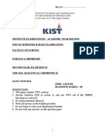 Main Exam Y2 Sem II Analytical Chemestry II 2013