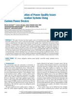 Analysis and Mitigation of Power Quality Issues in Distributed Generation Systems Using Custom Power Devices