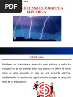 Accion en Caso de Tormenta Electrica